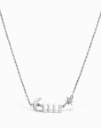 Angel Luxe White Gold Plated 1111 Manifest Necklace