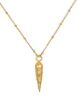 Samira 18k Gold Plated Jewelled Pendant Necklace