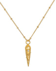 Samira 18k Gold Plated Jewelled Pendant Necklace