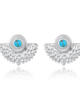 Santorini Turquoise Fan Earrings