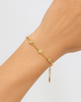 Stevie Luxe 18k Gold Plated Star Charm Bracelet