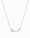 Angel Luxe White Gold Plated 1111 Manifest Necklace
