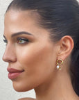 Emmanuelle Luxe Gold Plated Earrings