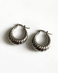 Diera Luxe Silver Hoops