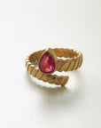 Kali Luxe 18k Gold Plated Cerise Wrap Ring