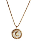 Aetheria Luxe 18k Gold Plated Crescent Moon Necklace