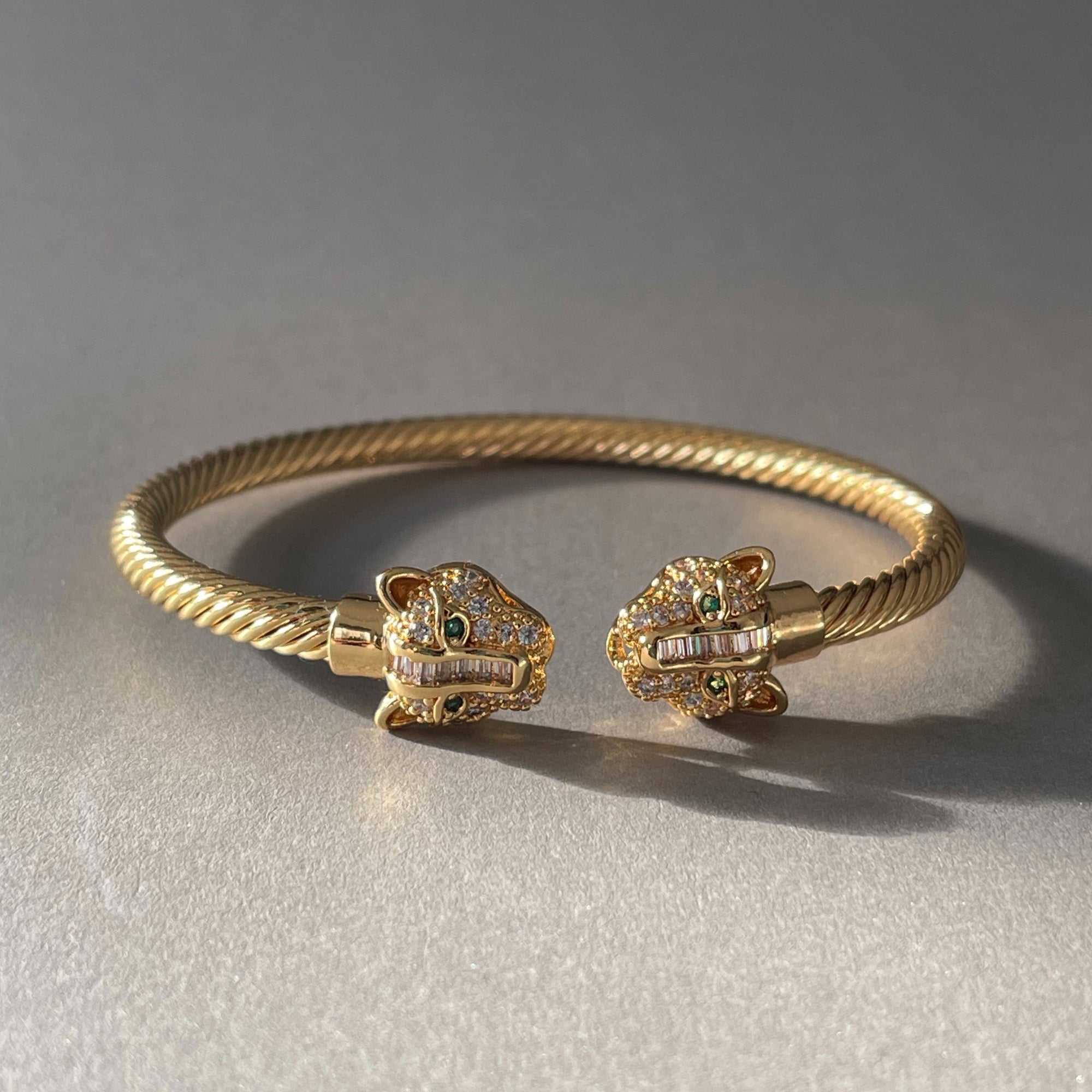 The Zuri Panther Earrings and Cuff Set