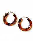Oreilia Tortoiseshell Hoop Earrings