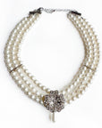 Lily Vintage Inspired Modern Pearl Heirloom Necklace