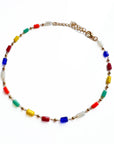 Maggie Rainbow Beaded Dainty Anklet