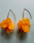 Margot Statement Orange Petal Earrings
