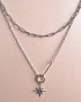 Sahara Luxe Double Layer Starburst Pendant Necklace