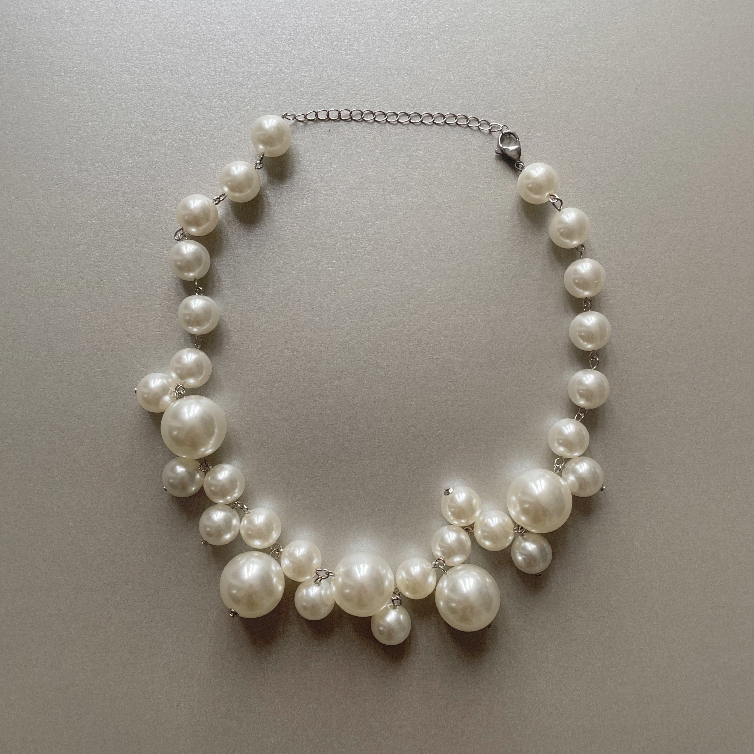 Statement pearl deals necklace