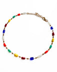 Maggie Rainbow Beaded Dainty Anklet