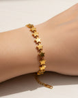Lyra Luxe 18k Gold Plated Star Chain Bracelet