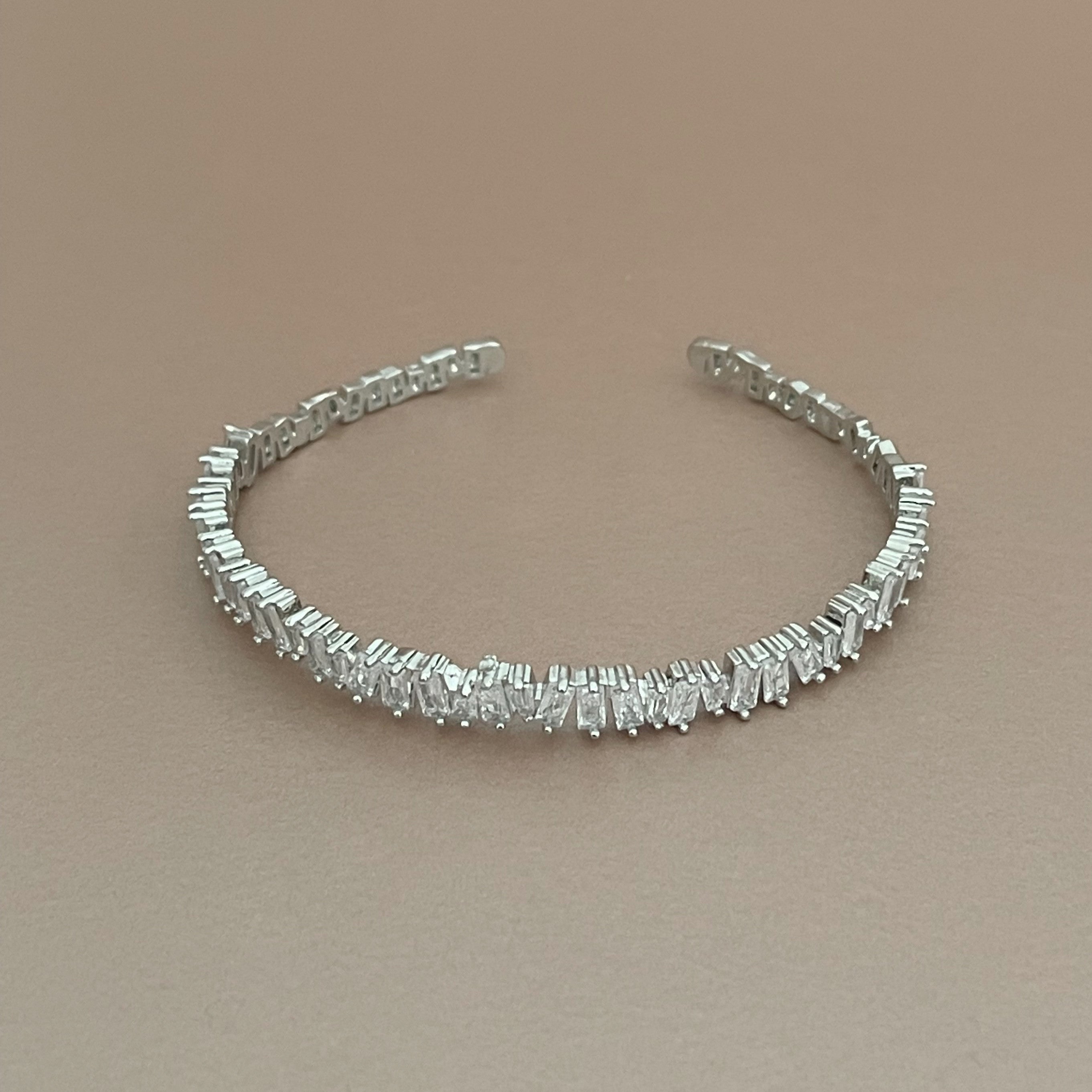 Chloe Silver Diamante Bracelet