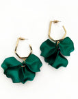 Juni Emerald Green Petal Earrings