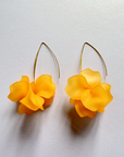 Margot Statement Orange Petal Earrings
