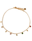 Vespera Luxe 18k Gold Plated Charm Anklet