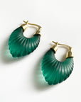 Audrey Forest Ridged Hoop Earrings