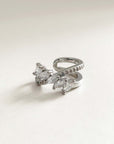 Erra Jewelled Silver Tone Ear Cuff
