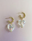Taja Faceted Heart Earrings