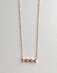 Gia Luxe 18k Gold Plated Blush Necklace