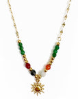Pippa Luxe 18k Gold Plated Beaded Boho Necklace