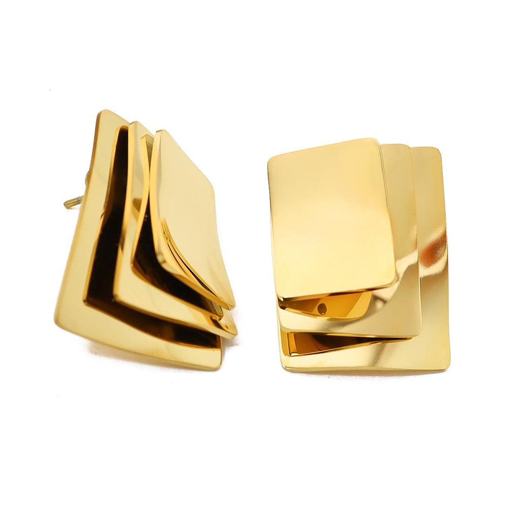 Caartia Luxe 18k Gold Plated Statment Earrings