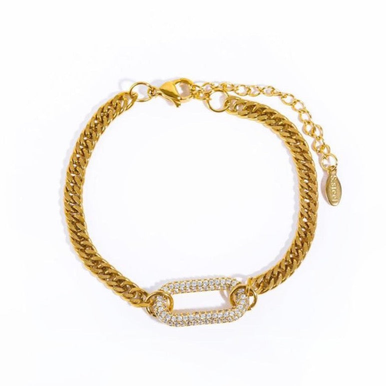 Harlow Luxe 18k Gold Plated Statement Bracelet