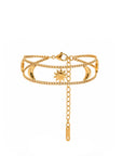 Noemi Luxe 18K Gold Plated Layered Sun & Moon Bracelet