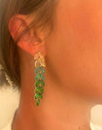 India Jewelled Ombre Drop Earrings