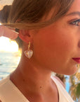 Taja Faceted Heart Earrings