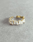 Mila Multi White Jewelled Ring