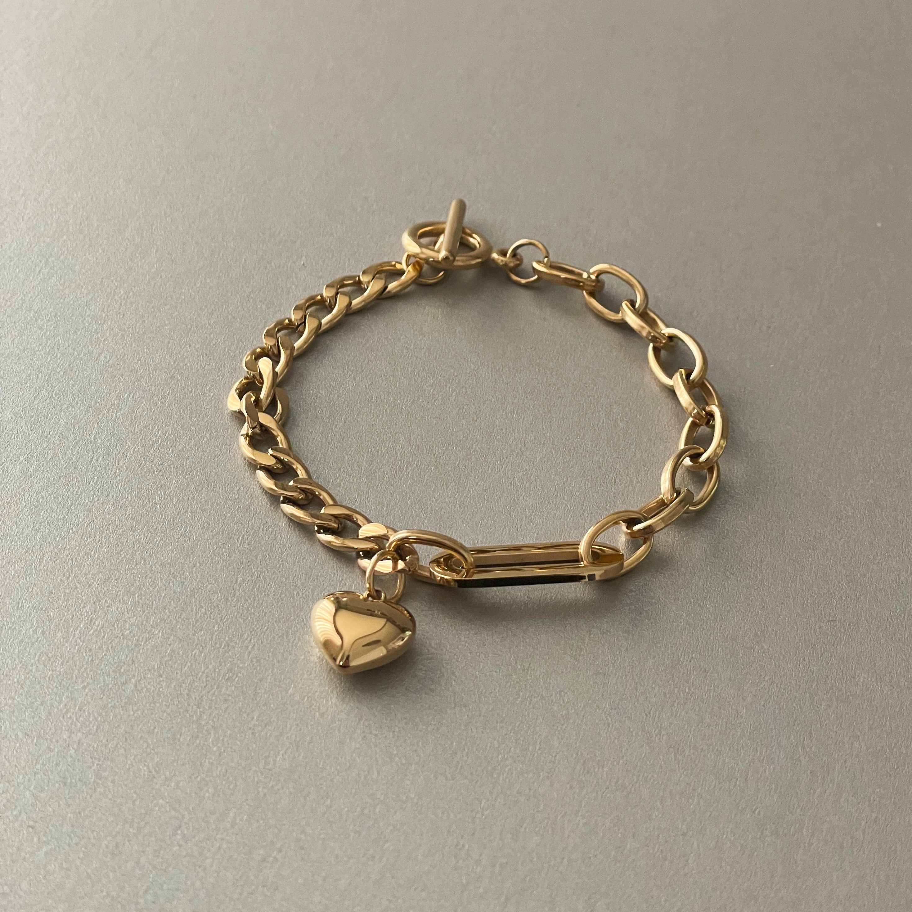 T bar deals charm bracelet