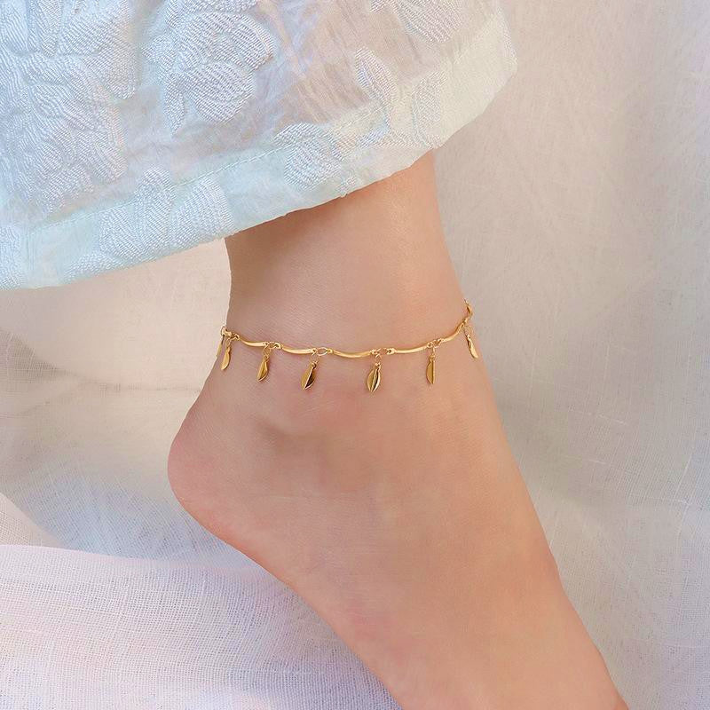 Leela Luxe 18k Gold Plated Anklet