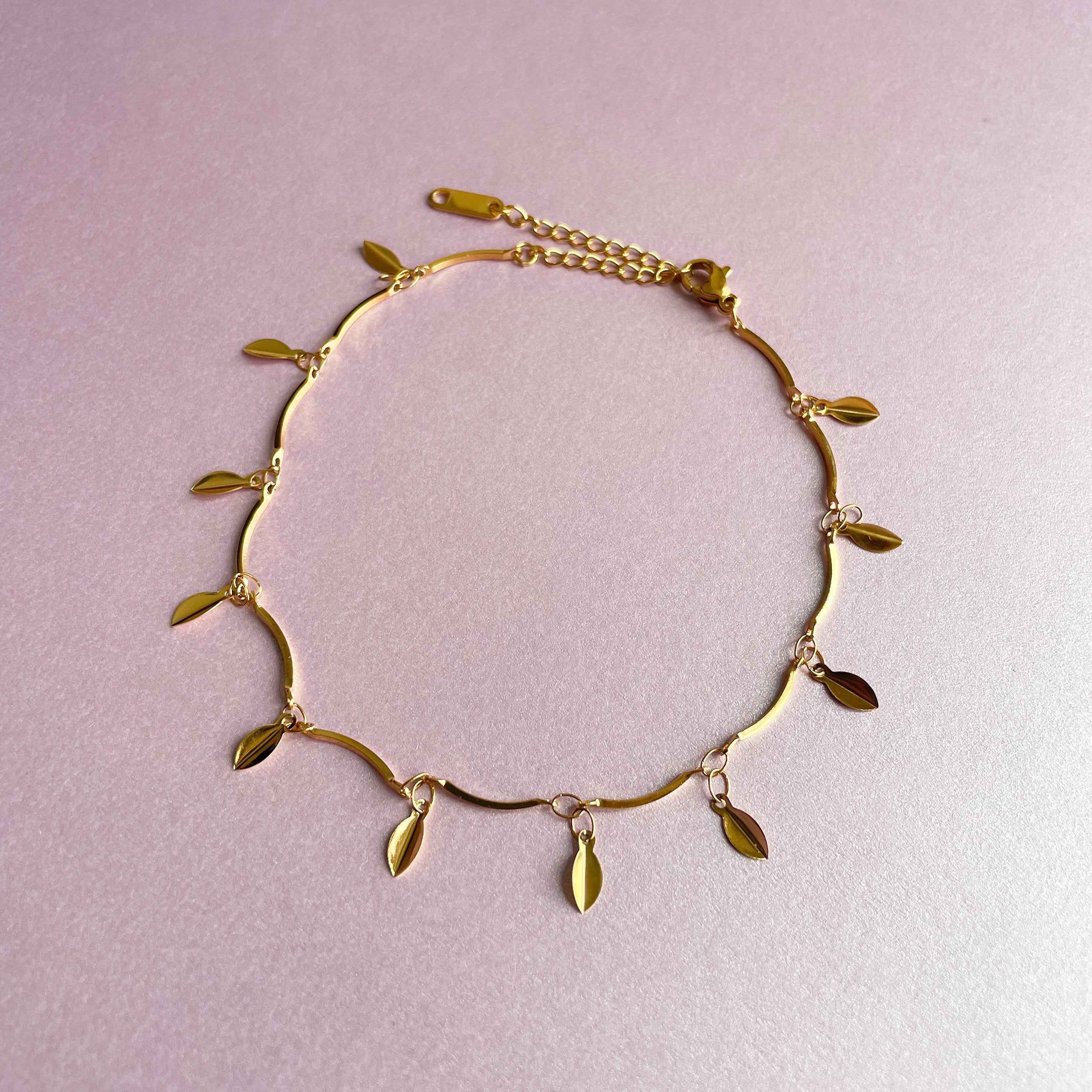 Leela Luxe 18k Gold Plated Anklet