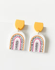 Ruby Rainbow Arch Earrings