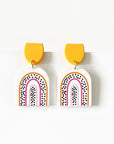 Ruby Rainbow Arch Earrings