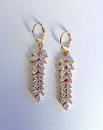 Celestina Jewelled Feather Earrings