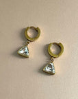 Molly Luxe 18k Gold Plated Gem Earrings