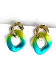 Bryce Aqua Ombre Earrings