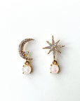Moon and Star Earrings