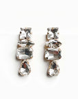 Iliana Clear Rhinestone Drop Earrings