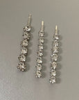 Luxury Silver Hair Slide Set