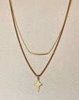 Taliana North Star Double Layer Necklace