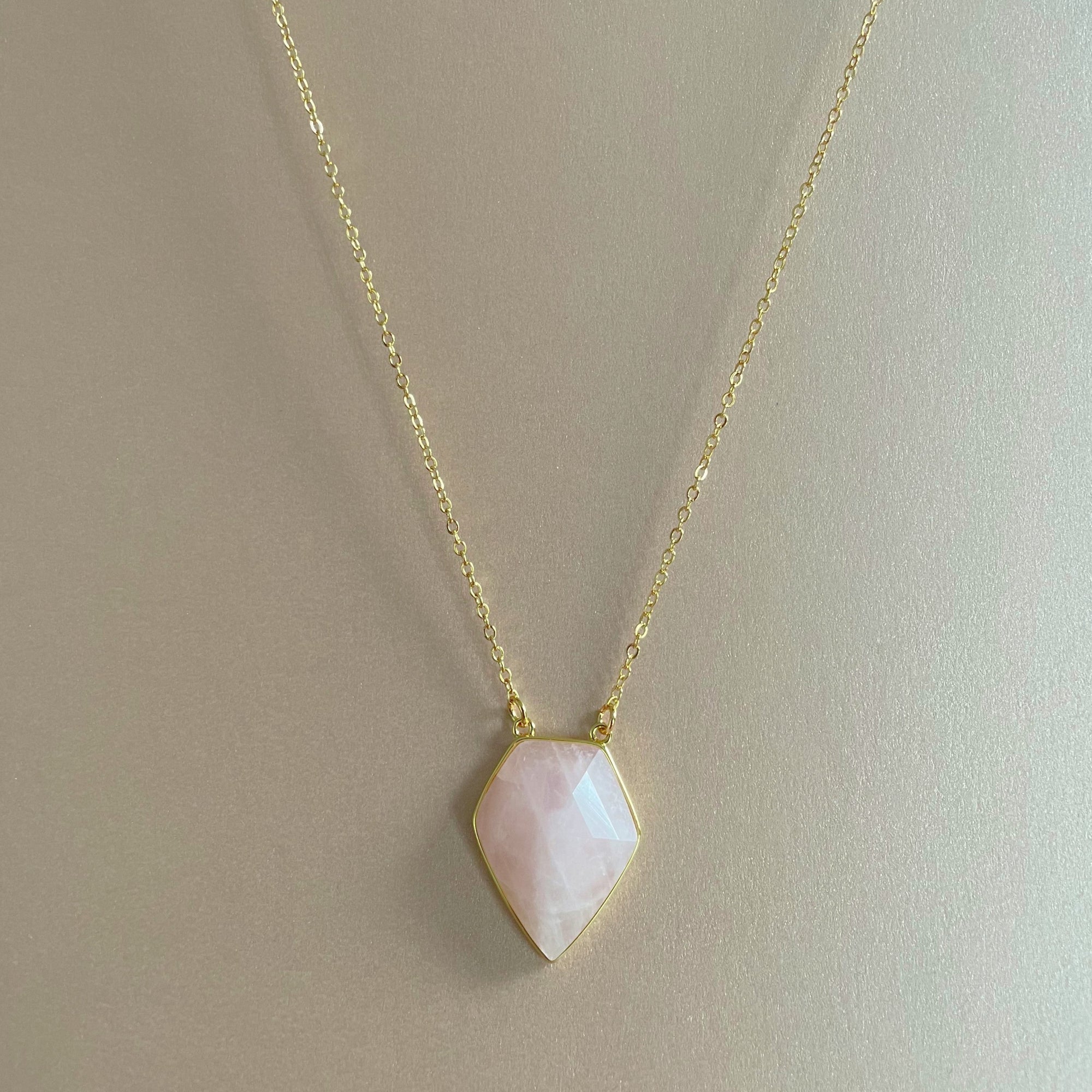 Women's Rose Quartz Necklace