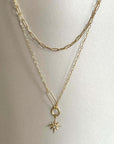 Sahara Luxe 18k Plated Double Layer Necklace