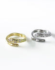 Selma Silver Tone Wrap Ring