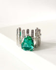 Neela Statement Faceted Jewel Cocktail Ring